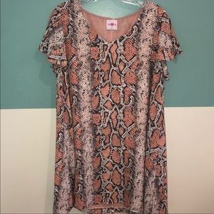 Buddy love snakeskin dress